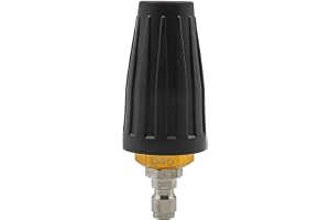 POFET 1/4 snabbkoppling roterande turbo högtryckstvätt munstycke för kallvatten högtryckstvättar