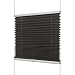 Produktbild Fenster Plissee antra / verspannt ohne bohren Faltstore Plissee (80x130 (B x H in cm))