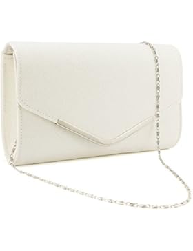 Elegant Clutch Handtasche umklappende Dekel Abendtasche Party 3 Farbe