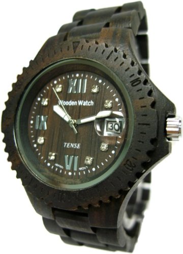 Tense Ladies Dark Sandalwood Sports Round Watch L4100D