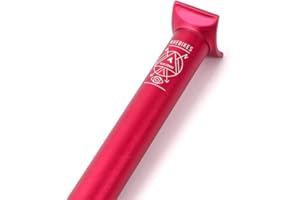 KHEBIKES KHE PIVOTAL BMX seat Post 200mm 25.4mm 7005 Aluminum only 0.30lbs red Anodized