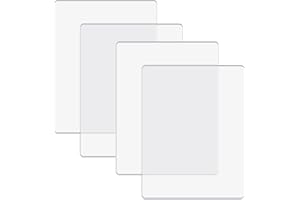 BAOFALI 4 Pcs/2 Pair Standard Cutting Pads for Die Cutting Machine；Clear Polycarbonate Plastic Cutting Plates,Cutting Pads Die Cutting Plates 8 3/4" x 6 1/8" x 1/8 "(22.5 x 15.5 x 0.3 cm)