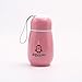 Produktbild Lanlan Edelstahl-Isolierkanne / Flasche für Kinder, tragbar, 300 ml, Pinguin-Design, gute Wärmedämmung, mit Tasse, rosa