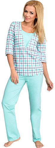 Be Mammy Maternity Pyjama Set Sandra (Mint, M)
