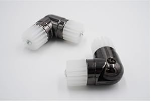 THE POLES & BLINDS OUTLET 28mm Bay Curtain Pole Corner Joining Piece - For Joining Bay Curtain Poles On A Bend - Black Nickel Finish - Pack of 2