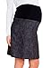 Pink Pixie Smart Cotton A Line Maternity Pregnancy Over Bump Skirt Black Size 12 M