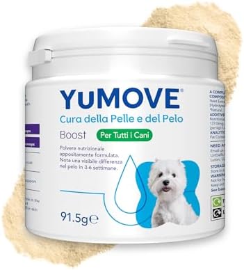 YuMove Skin & Coat Care, Integratore per Cani per la Cura della Pelle, Pelo e Unghie, con Vitamine C & E, 180 Dosi
