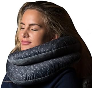 Funky Doodle Monkey Black Color Travel Pillow For Neck &amp; Chin Supporting-Ultimate comfort for travelling and office working and power napping