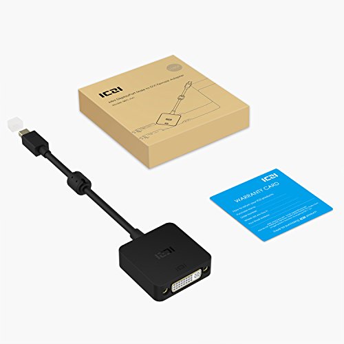 ICZI Mini DisplayPort auf DVI Adapter mit anti-interference magnetischer ring, vergoldet, 1080P, Konverter Male zu Female für Macbook, Chromebook Pixel, Surfacebook und Mehr - 7