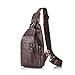 Produktbild leap-G brusttasche herren, Umhängetasche Herren, Super Modern Leder Messenger Bag Umhängetasche, Schultertasche von höchster Qualität für Arbeit, Uni, Reise, Sport