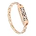 Produktbild Uhrenarmbänder für Fitbit Flex 2, VNEIRW Diamant Metal Ersatzarmbänder Armbänder Smartwatch Zubehör VNEIRW_Elektronik (Über 6.7-8.1inch, Roségold)