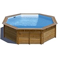 Piscina de madera GRE redonda Violette Wooden Pool GRE 790085