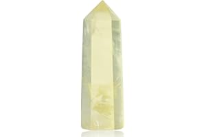 XIANNVXI 2" Citrine Crystal Wand Healing Crystals Wand Natural Citrine Tower Point for Reiki Meditation Therapy Energy Direction