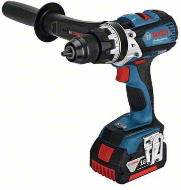 Bosch Professional 18 V Akku-Schlagbohrschrauber GSB 18 VE-EC, 2 x 5,0 Ah, Schnelladegerät GAL 1880 CV, L-Boxx, 1 Stück, 06019F1302