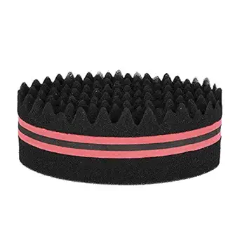 WildCard India 1Pc Oval Brush for Afros Dreadlocks Curl Coil Wave Double-sided Hair Twist Sponge Magic Hair Braider 4 Optional Colors