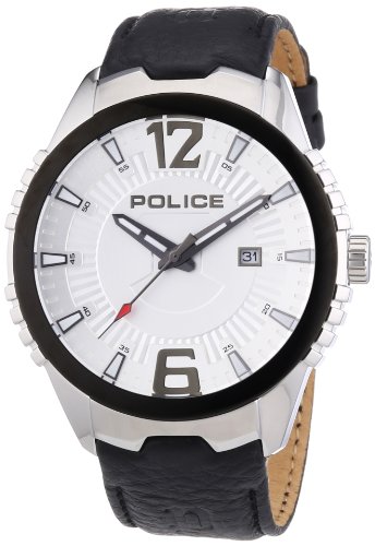 Police Herren-Armbanduhr XL VICE Analog Quarz Leder P13592JSTB-04 Police Herren-Armbanduhr XL VICE Analog Quarz Leder P13592JSTB-04