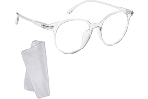 KINDOYO Blue Light Blocking Glasses - Women Men Anti Eyestrain Reading Glasses Gaming Eyewear Lightweight Transparent Frame Glasses Clear Lens Classic Eyeglasses