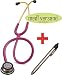 Produktbild Littmann Stethoskop Classic III , Rainbow Finish raspberry + gratis Diagnostikleuchte silber