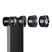 Produktbild Momax Professional iPhone 7 Plus Kamera Objektiv Pro, 120 ° Weitwinkel-Objektiv + 180 ° Fisheye + 20 x Macro Objektiv + 2 x Teleobjektiv Telefon Kamera Objektiv Kit mit Clips für iPhone 7 Plus und iPhone Serie