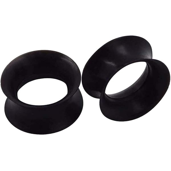 Set 6 Dilatatori A Spirale Per Orecchio 3-10mm - Tappi Neri Con Stelle Per Tunnel E Plugs - Foto 7