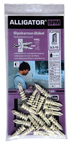 Preisvergleich Produktbild 20 TOGGLER Gipskartondübel SPM selbstbohrend, selbstankernd