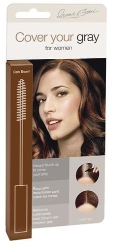 "Irene Gari" Instant Touch Up To Cover Your Gray Brush In Hair Mascara (Dark Brown) 0.25 Oz