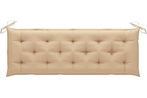 FAMIROSA Coussin de Banc de Jardin Coussin de Banc de Jardin Beige 150x50x7 cm Tissu