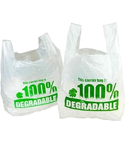 Sabco - 100 sacchetti di plastica resistenti in stile gilet, 100