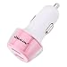 Produktbild Nillkin Jelly Samsung Galaxy E7, iPhone 6S Plus, Huawei Ascend Mate7, LG G Flex2 KFZ mit doppeltem USB-Anschluss für Ladegerät, Reise-Ladegerät, Car Charger (Pink)