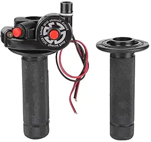 Vagary 2X Motorcycle Throttle Control Handlebar Grips Switch Quick Throttle Handle Bar Grip for Universal for Bike _Black