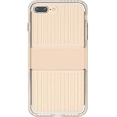 PDAteknoloji iPhone 7/8 / SE ile Uyumlu Travel Serisi Şeffaf Kılıf - Altın (4.7 İn&ccedil;)