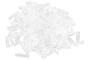 ‎PXYELEC Pxyelec 2 ml 100 Stück Kunststoff Fläschchen, Probenaufbewahrungsbehälter mit Schnappverschluss Konischer Boden für Labor