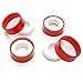 Produktbild Twinkling Stars 4 Rollen 19 mm x 20m Industrieversiegelung, Teflon-Klempnerband, PTFE-Band für Wasser, Gas, Gewindeverbindungen, Rohre, Klempnerarbeiten, weiß