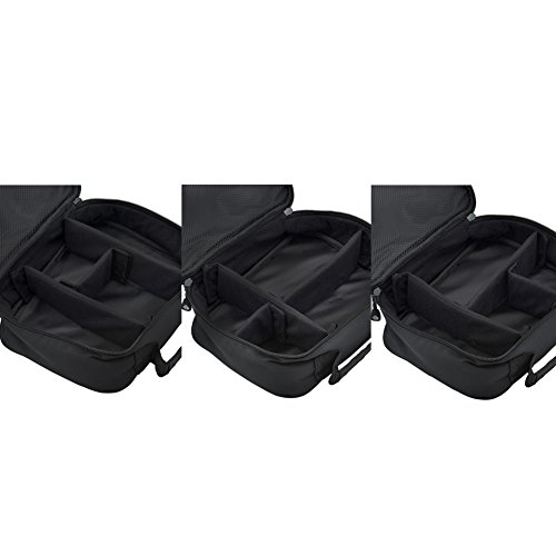 Cozyswan Aufbewahrungstasche Elektronik Organizer Tasche für USB Kabel Netzkabel Akku Digital Zubehör Tragbarer Speicherkarten Schwarz - 4