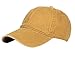 Produktbild wdoit Sommer Retro Baumwolle waschbar Casquette Kopfumfang verstellbar Cap Schirmmütze Baseball GAP Berets Unisex Gr. 55–59 cm (gelb)