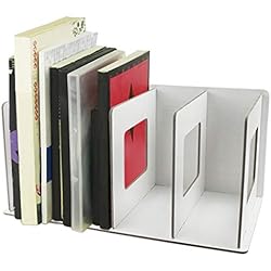 Etagère De Rangement Organisateur de Bureau Table Multi-Couches Module De Classement DIY En Bois Pour Bureau Salle d'étude Classeur Papier A4 Dossier CD Magazine Livre 29 * 15 * 15CM - Blanc