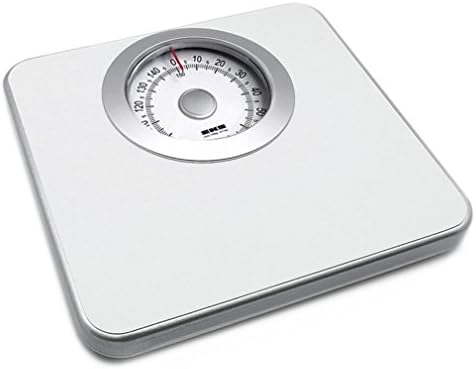 Weight Bathroom Scales Leather Mechanical Retro Weighing Weight Spring Needle Accuweight High Easy To Read 150Kg,White