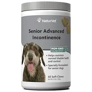 NaturVet ? Senior Advanced Incontinence ? Helps Maintain Bladder Health & Control ? 60 Soft Chews