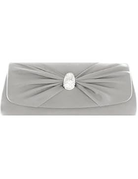 Damara® Glatt Satin Bowknot Mit Strass Clutches Abendtaschen