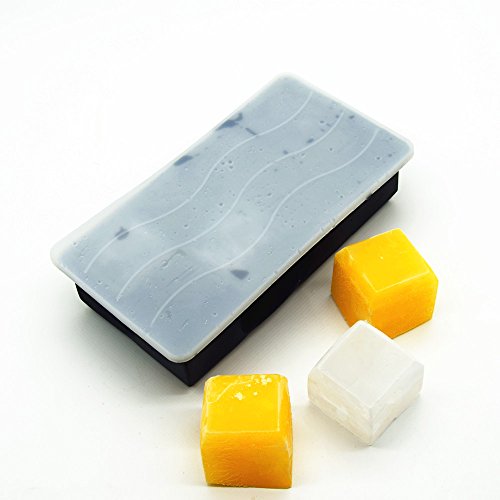 SilikonProfi Große XXL eiswürfelform Silikon mit Deckel – 8 Fach Rieseneiswürfel 5 cm xxl eiswürfel um Ihre Getränke stundenlang zu kühlen – Silikon Eiswürfelbehälter mit deckel bpa frei auch für babybrei wiederverwendbar , 8 coole Jumbo Groß eiswürfelbereiter mit Deckel - 7