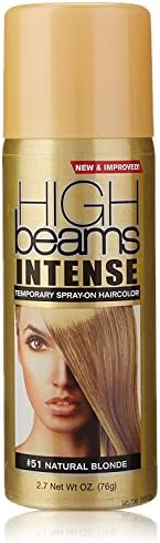 New &amp; Improved High Beams Intense Temporary Spray On Hair Color 2.7oz #51 Natural Blonde