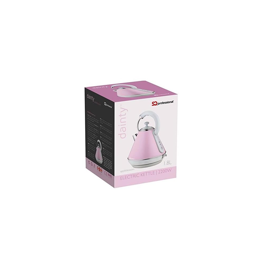 Dainty Legacy Electric Kettle 2200W 1.8L Baby Pink