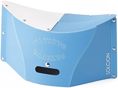 Patatto200, One Touch Flat Folding Chair (Blue X White)