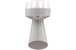 Schabus 200982 Signalhupe 230V grau, akustische Warnsirene 100dB, vorverkabelt 400mm, schlagfestes ABS-Gehäuse, IP54, Ergänzung für Gas-, Rauch- & Wasseralarme