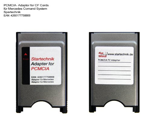 STElectronic PCMCIA Adapter mit CompactFlash Speicherkarte 8GB für Mercedes Bediensystem COMAND APS* – ideal für das Multimedia-System. PCMCIA-Adapter für COMAND APS Code 527 513 – inklusive CF Speicherkarte 8 Gigabyte – 8 GB - 4