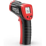 Thermomètre Infrarouge, Eventek Sans Contact Laser thermometre infrarouge de -50°C à 380°C, Rouge-Noir