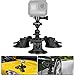 Produktbild 3-Cup Saugnäpfe Stativ Action Kamera Sports Camera Auto Windschutzscheibe Fenster Motorhaube Motion Cam Saugnapfhalter Camcorder Halter Kamerahalter 360°drehbar Kugellager Halterung für GoPro Sony DJI