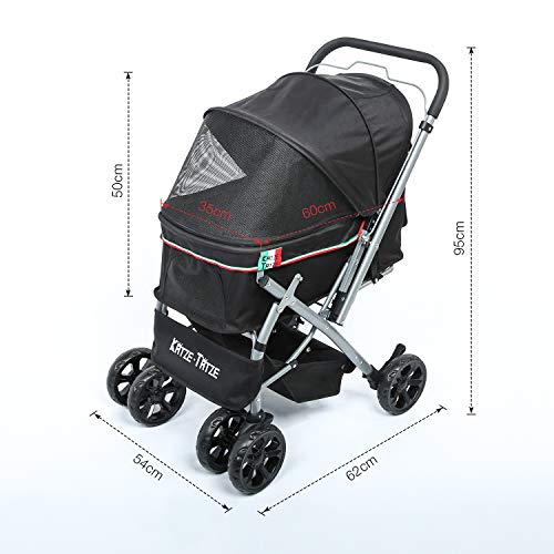 Katze-Tatze-Poussette-pour-Chien-Pet-Voyage-Poussette-Chat-Poussette-Pliable-avec-rsistant-aux-Chocs-6-EVA-Roues-poigne-rversible