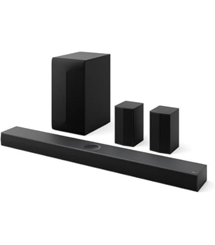 ULTIMEA 5.1.2 Soundbar with Dolby Atmos, Surround Sound System for TV with 2 Surround Speakers, App Control, Soundbar for TV with Subwoofer for Home Theater, BT 5.4, HDMI eARC, Skywave F40 Boom