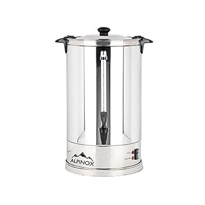 Alpinox Percolateur Professionnel à Café 7 L avec filtre permanent pour 48 Tasses- AROMA